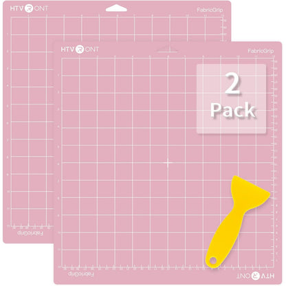 HTVRONT Variety Cutting Mat, 2 Pcs Cutting Mat 12x12 Compatible with Cricut Maker 3/Maker 4/Maker/Explore 3/4/Air 2/One Cutting Machine (LightGrip, StandardGrip), Cutting Mats Replacement Accessories