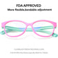 Blue Light Glasses for Kids Girls Boys with Cute Car Case, UV400 Protection, Anti Blue Ray Age3-12