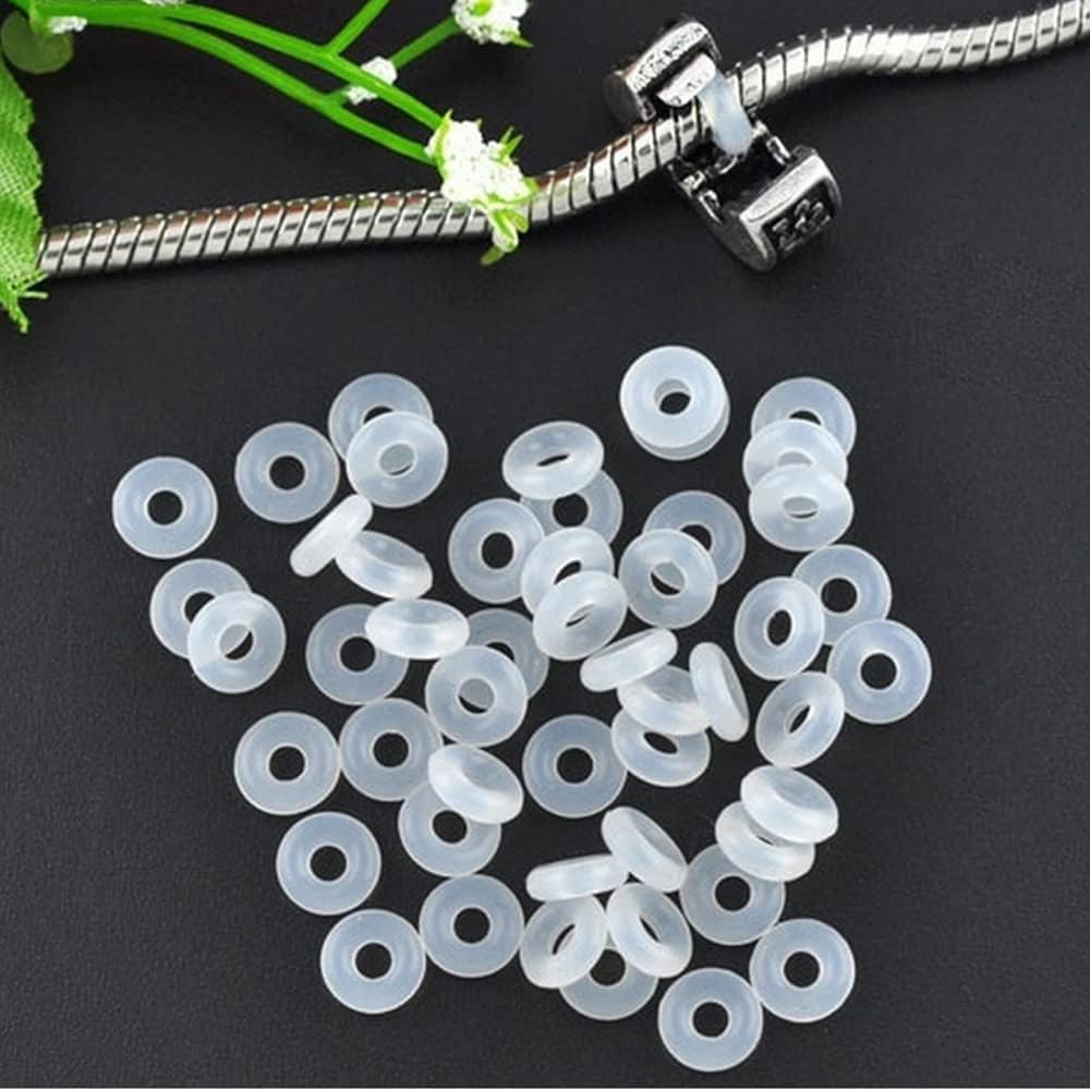Buy now Yeshan Antique Silver Clip Lock Bead Charms with Rubber Stopper O-Rings at indiglob india