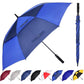 Golf Umbrella Large 62/68/72 Inch, Extra Large Oversize Double Canopy Vented Windproof Waterproof Umbrella, Automatic Open Golf Umbrella for Men and Women and Family.