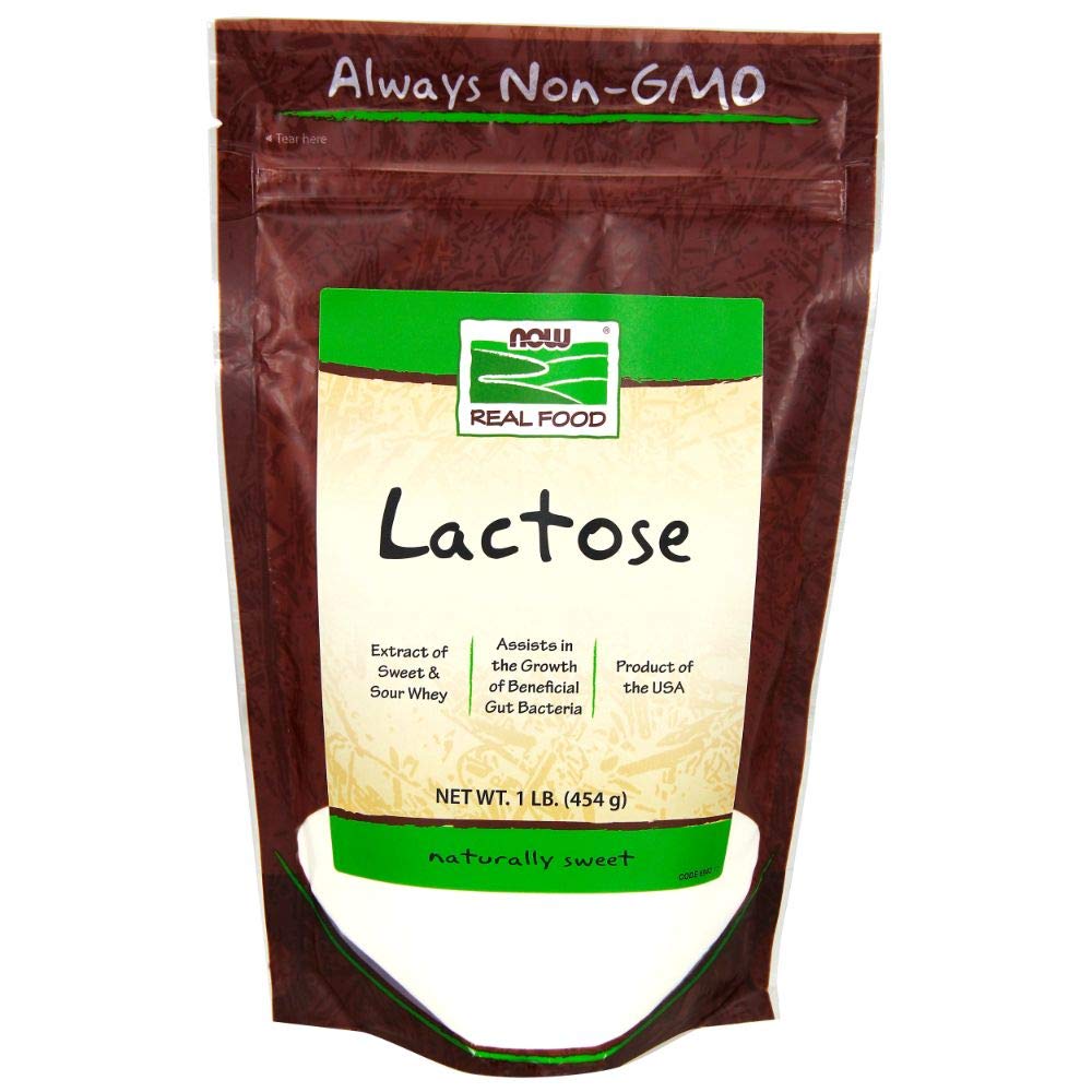 Buy now Now Foods Lactose Milk Sugar - 1 lb (Pack of 5) at indiglob india