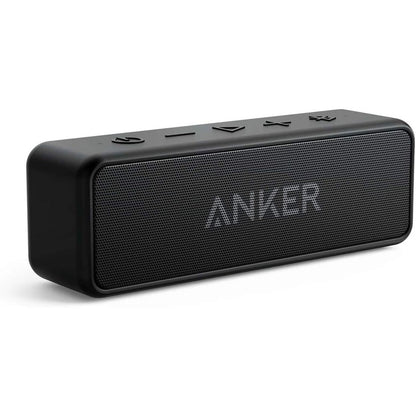Anker Soundcore 2 Portable Bluetooth Speaker with Stereo Sound, Bluetooth 5, Bassup, IPX7 Waterproof, 24-Hour Playtime, Wireless Stereo Pairing, Speaker for Home, Outdoors, Travel
