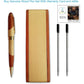 Luxury Wooden Ballpoint Pen Gift Set with Business Pen Case Display, Nice Writing Pen with Box and Gel Ink Refills Fancy Business Wood Pens Stand for Men Women Designer Cool Executive Pen