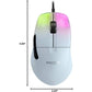 ROCCAT Kone Pro PC Gaming Mouse, Lightweight Ergonomic Design, Titan Switch Optical, AIMO RGB Lighting, Superlight Wired Computer Mouse, Titan Scroll Wheel, Bionic Shell, 19K DPI, White