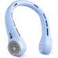Portable Neck Fan, 4000mAh Rechargeable Bladeless Cooling Fan with 360° Airflow, 3-Speed Personal Cooler for Women Mom, Stylish Gift for Travel, Gym, Office, Blue