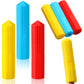 Eersida 6 Pieces Sensory Chew Pencil Toppers Set Chewable Pencil Toppers Chew Toys for Sensory Kids Boys and Girls, Oral Motor Needs(Red, Blue, Green)