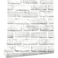 Cohoo Home Brick Wallpaper Peel and Stick Contact Paper 120inL 18inW Faux 3D Brick Contact Paper for Walls White Gray Grey Self Adhesive Removable Wallpaper Backsplash Bedroom Wall Sticky Waterproof