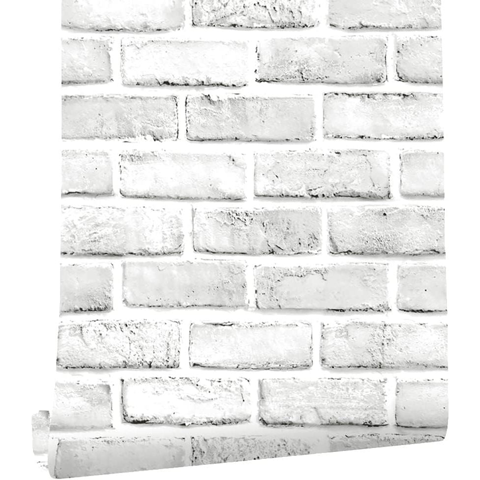 Buy now Cohoo Home Brick Wallpaper Peel and Stick Contact Paper 120inL 18inW Faux 3D Brick Contact Paper for Walls White Gray Grey Self Adhesive Removable Wallpaper Backsplash Bedroom Wall Sticky Waterproof at indiglob india