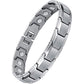 Feraco Mens Magnetic Bracelet Titanium Steel Magnet Therapy Bracelets with Sizing Tool, Silver