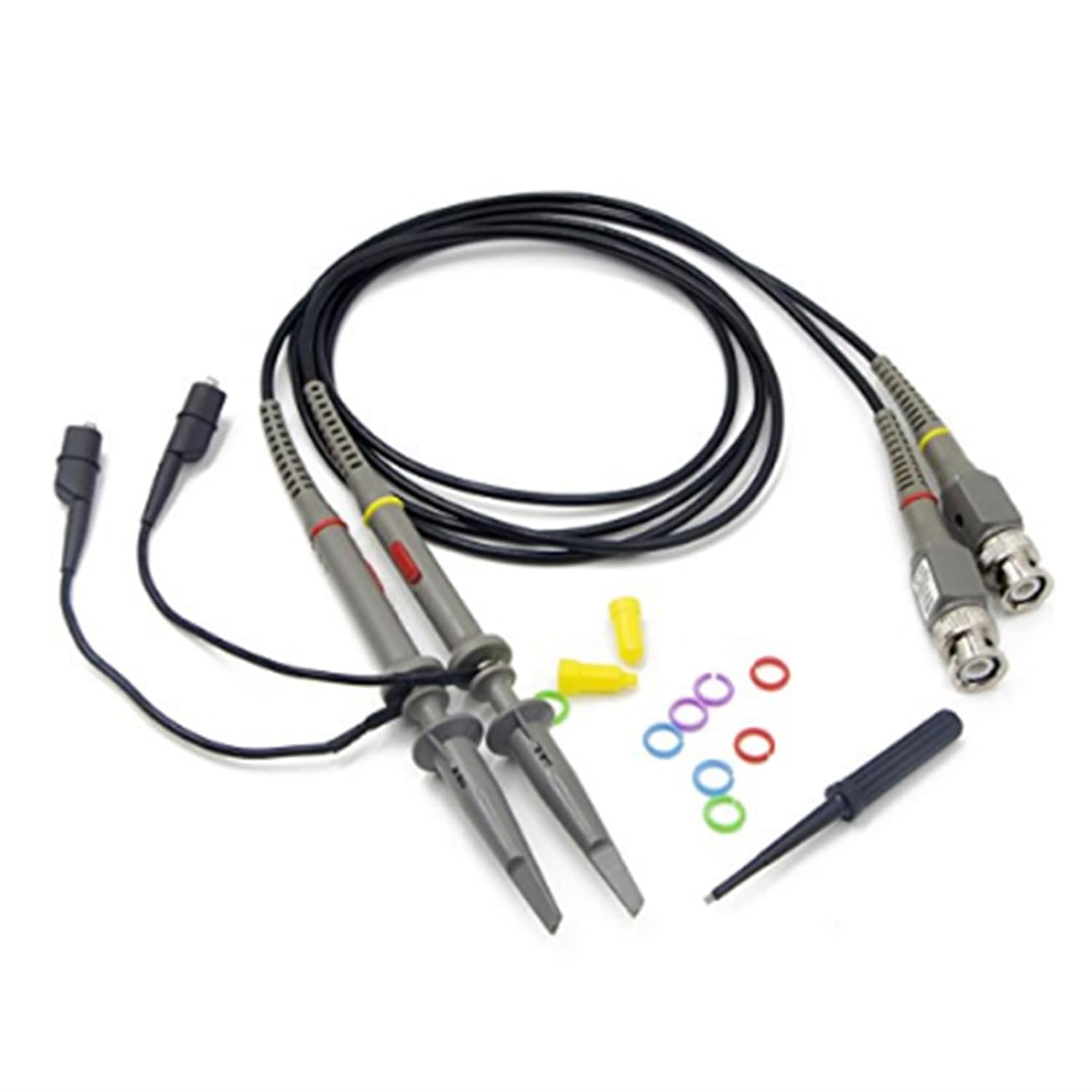 Buy now RioRand 2-Pack PP150 100 MHz Oscilloscope Clip Probes with Accessory Kit (2PCS) (B) B at indiglob india