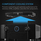 AC Infinity AIRCOM S7, Quiet Cooling Fan System 12" Top-Exhaust for Receivers, Amps, DVR, AV Cabinet Components