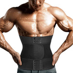 Buy now Yamadan Mens Neoprene Sauna Waist Cincher Slimmer Trainer Belt Belly Sweat Wrap Trimmer Workout Bands (Black Waist Trimmer, S) at indiglob india