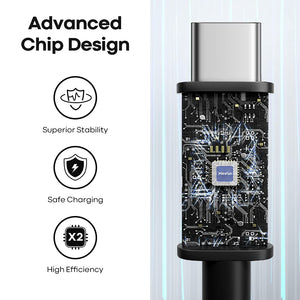 CLEEFUN Long USB C Cable 20ft, USB to USB-C Charging Cable - 20 Foot Type C Charger Cord for iPhone 16 15 Series, Samsung Galaxy Series and Other USB-C Devices - Nylon Braided