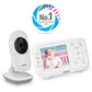 VTech Video Baby Monitor with 1000ft Long Range, Auto Night Vision, 2.8” Screen, 2-Way Audio Talk, Temperature Sensor, Power Saving Mode, Lullabies and Wall-mountable Camera with Bracket, White