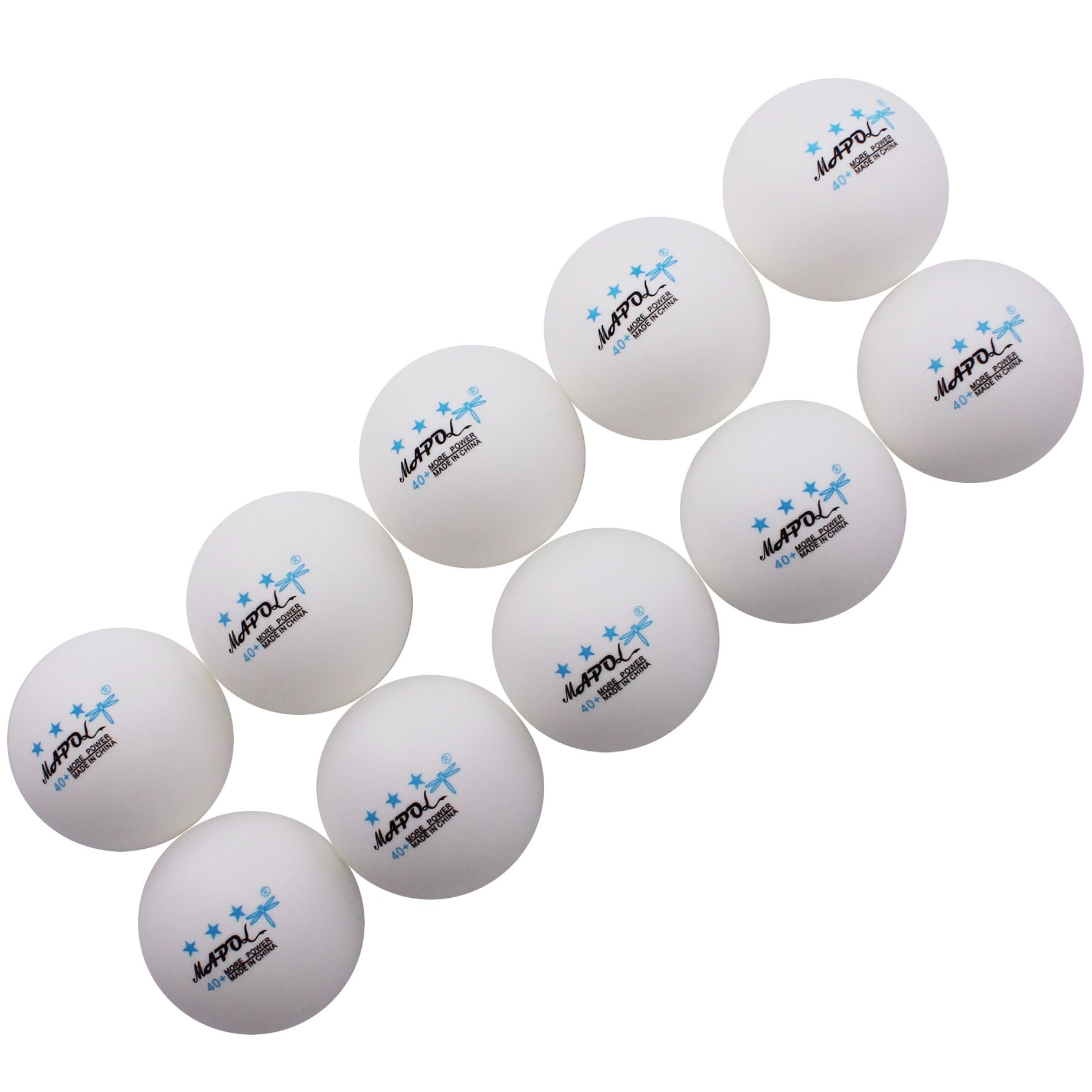 Buy now MAPOL 100 Pack White 3-Star Table Tennis Balls Advanced Training Ping Pong Ball at indiglob india