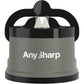 AnySharp – GLOBAL – Hands Free Knife Sharpener - Easy to Use Sharpening Tool with PowerGrip Suction Base and 20-Degree Pre-set Angle - For All Knives: Chef’s, Serrated, and Hardened Steel - Blue