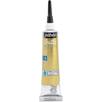 Pebeo Setasilk Silk Painting Water Based Gutta 20-Milliliter Tube, Gold, 0.67 Fl Oz (Pack of 1)