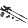 Cascade Mountain Tech Lightweight Aircraft-Grade Aluminum Trekking Poles with Extended Down Grip Plus Tip Kit - Blue (EVA Grip)