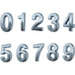 Buy now Mailbox Numbers for Outside, 2 Inch Door Address Number Stickers for Apartment Room, Gold Shiny, 1 Set of 10 Pcs. 2In-1 Set Silver at indiglob india