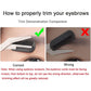 Professional Precision Eyebrow Trimmer Scissors Scissors with Comb and Non Slip Finger Grips Black Silver Tone for Men Women Hair Removal Grooming Shaping Black