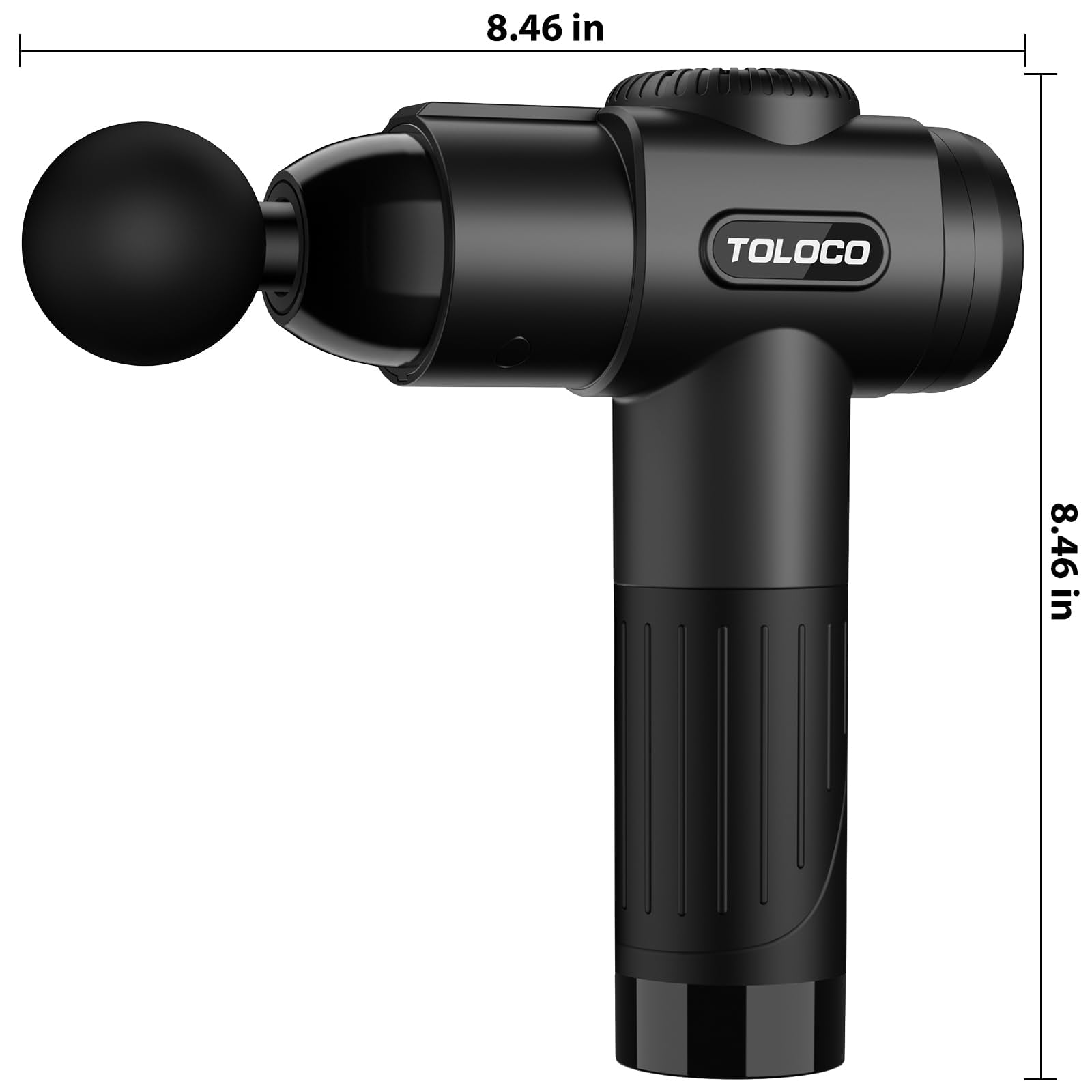 Buy now TOLOCO Massage Gun, Deep Tissue Back Massage for Athletes for Pain Relief, Percussion Massager with 10 Massages Heads & Silent Brushless Motor, Valentines Day Gifts for Him Her, Black at indiglob india