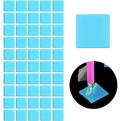 FEBSNOW Painting Glue Clay DIY Diamond Embroidery Wax Tool Set (Red 60 pcs)