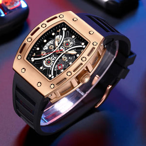 AIMES Watch Wristwatch for Men Fashion Casual Cool Big Dial Watch Luminous Waterproof Sport Analog Quartz Business Mens Watches Silicon Strap Dress Watch