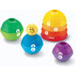Fisher-Price Baby Toy Stack & Roll Cups, 10-Piece Stacking & Nesting Activity for Developmental Play Infants Ages 6+ Months