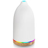 URPOWER 2nd Version Essential Oil Diffuser with Adjustable Mist Mode Waterless Auto Shut-Off and 7 Color LED Lights for Home Office, One Size (Pack of 1), White - Striped White