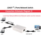 LEAGY 2 Ports Network Switch Splitter Selector Hub 2-in 1-Out or 1-in 2-Out 100M