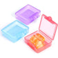 Opret Small Pill Box (3 Pcs), Cute Pill Case Portable for Pocket Purse Briefcase Travel Pills Box Medicine Storage Container Earplug Case