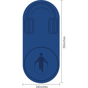 Non-Slip Jump Rope Mat Shock Absorption Rope Skipping Mat for Adults & Children Home Indoor Workout Exercise Mat