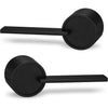 Berlin Modisch Zero Gravity Urban Series Dummy Lever Door Handle Pack of 2 Non-Turning Single Side Pull Only Lever Set [for Closet or French Doors] Heavy Duty – Iron Black Finish - Iron Black