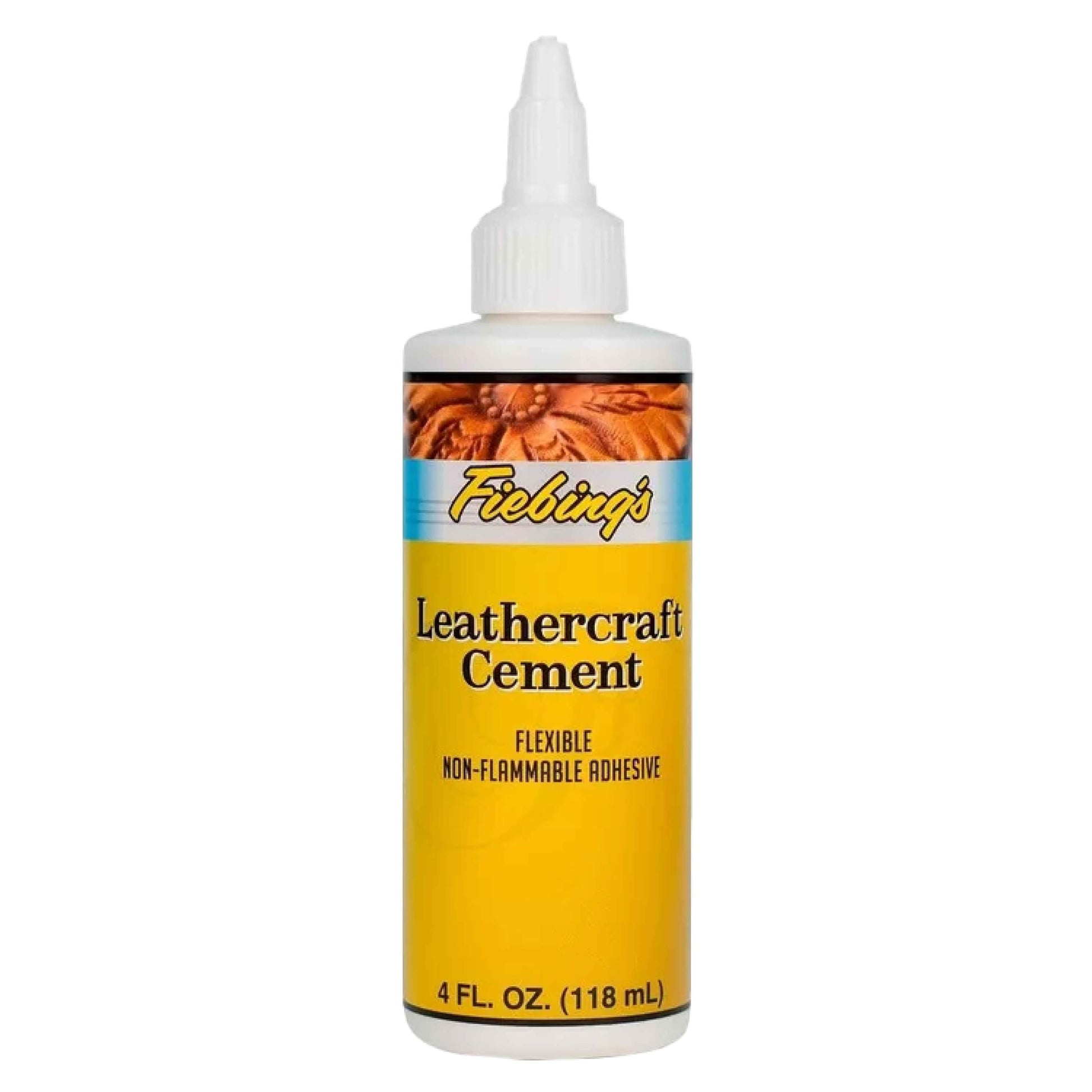 Buy now Fiebing's Leathercraft Cement - 4 oz Leather Glue Adhesive - Quick Drying, High Strength, Flexible, Permanent Bonding Leather Repair for Jackets, Shoes, Furniture, Purse - Non-Toxic & Non-Flammable 1 at indiglob india