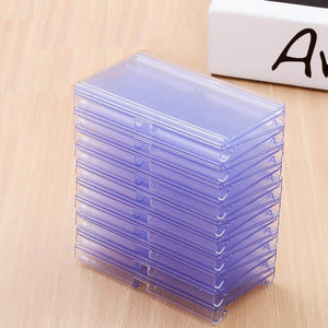 100Pcs Clear Plastic Wire Shelf Price Label Holder Retail Price Tag Label Card Holder Merchandise Sign Display Holder for Retail Store Supermarket Mall Price Display, 60 x 42MM - My Store