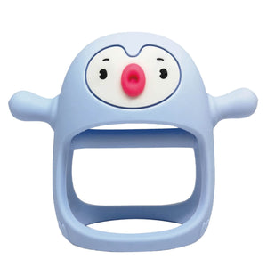 Buy now Smily Mia Penguin Buddy Never Drop Silicone Baby Teething Toy for 0-6month Infants, Baby Chew Toys for Sucking Needs, Hand Pacifier for Breast Feeding Babies, Car Seat Toy for New Born,Light Pink at indiglob india