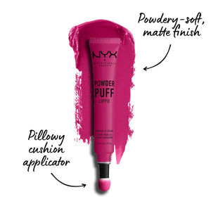 NYX PROFESSIONAL MAKEUP Powder Puff Lippie Lip Cream, Liquid Lipstick - Teenage Dream (Hot Pink)