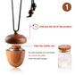 Wooden Acorn Essential Oil Car Diffuser Air Freshener Hang Decoration Brown
