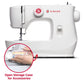 Buy now SINGER MX60 Lightweight & Portable Sewing Machine with Accessory Kit & Foot Pedal | 57 Stitch Applications, LED Light & 4-step Buttonhole | Great for Crafts & Mending at indiglob india