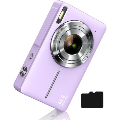 Digital Camera, FHD 1080P Digital Point and Shoot Camera with 16X Zoom Anti Shake, Compact Small Camera for Boys Girls Kids