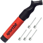 Buy now SPORTBIT Ball Pump for Sports Balls - Push & Pull Inflating System - Hand Pump for All Exercise Balls - Volleyball Pump, Basketball Inflator, Football & Soccer Ball Air Pump - Goes with 5 Needles Set at indiglob india