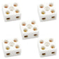 2 Way Ceramics Terminal Blocks,25A 380V High Temp Porcelain Ceramic Connectors for Electric Wire Cable 5Pcs by GUBCUB