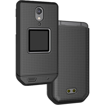 Nakedcellphone Case for CAT S22 Flip Phone, Slim Hard Shell Protector Cover - Red