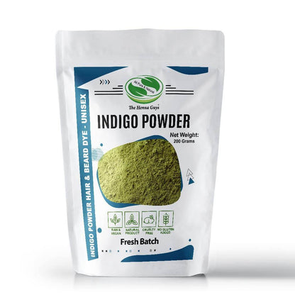 200 Grams INDIGO POWDER For Hair Dye/Color - The Henna Guys - My Store