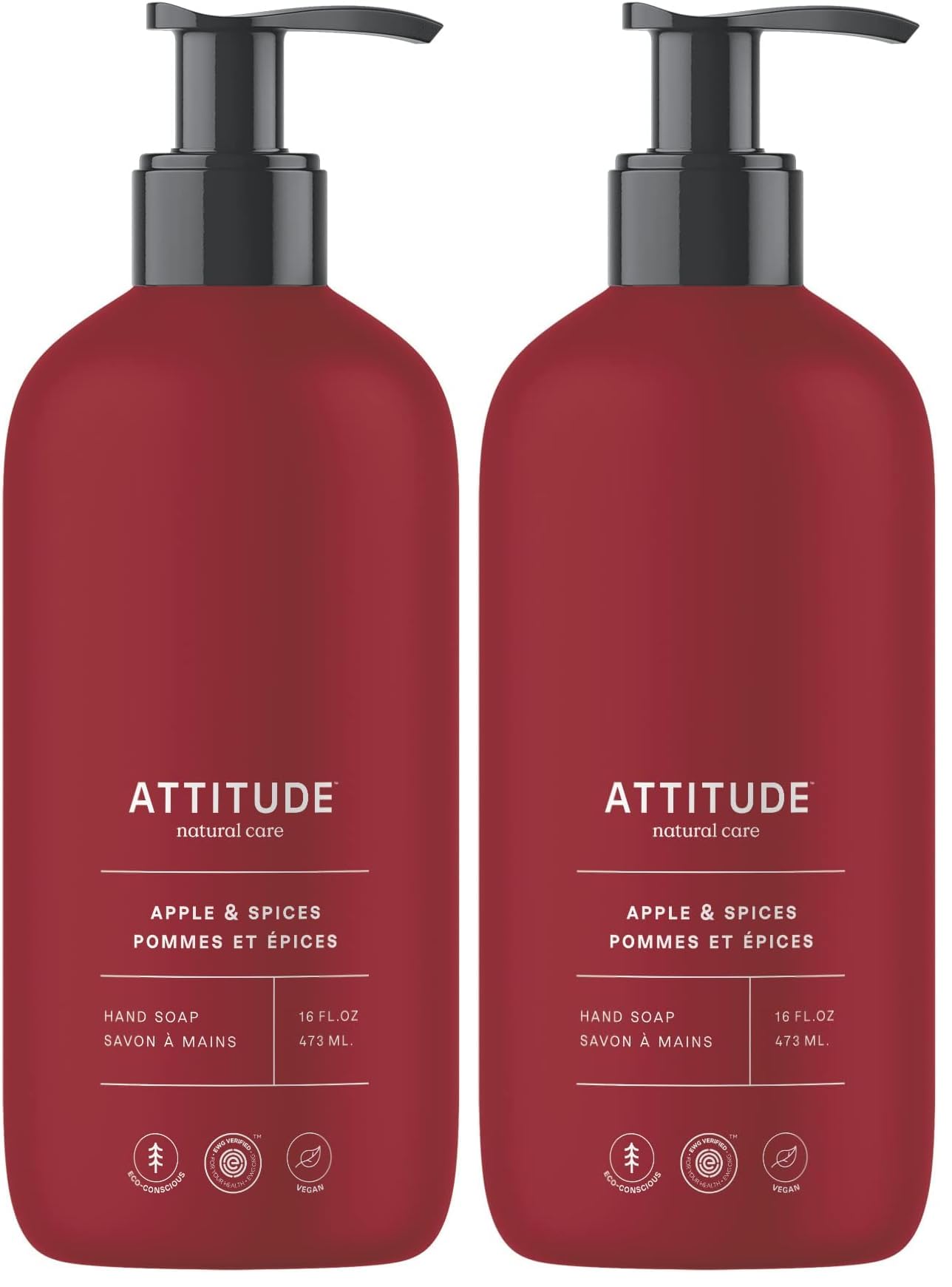 Buy now ATTITUDE Liquid Hand Soap, EWG Verified, Plant and Mineral-Based, Vegan Personal Care Products, Coconut & Wild Berries Scent, 16 Fl Oz at indiglob india