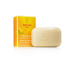 Weleda Calendula Bar Soap, 3.5 Ounce, Plant Rich Cleanser with Calendula and Chamomile
