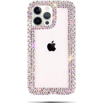 Bonitec Compatible with iPhone 13 Pro Max Case for Women Girls 3D Glitter Sparkle Bling Case Luxury Shiny Cute Crystal Charms Rhinestone Diamond Bumper Clear Protective Cases Cover Clear - My Store
