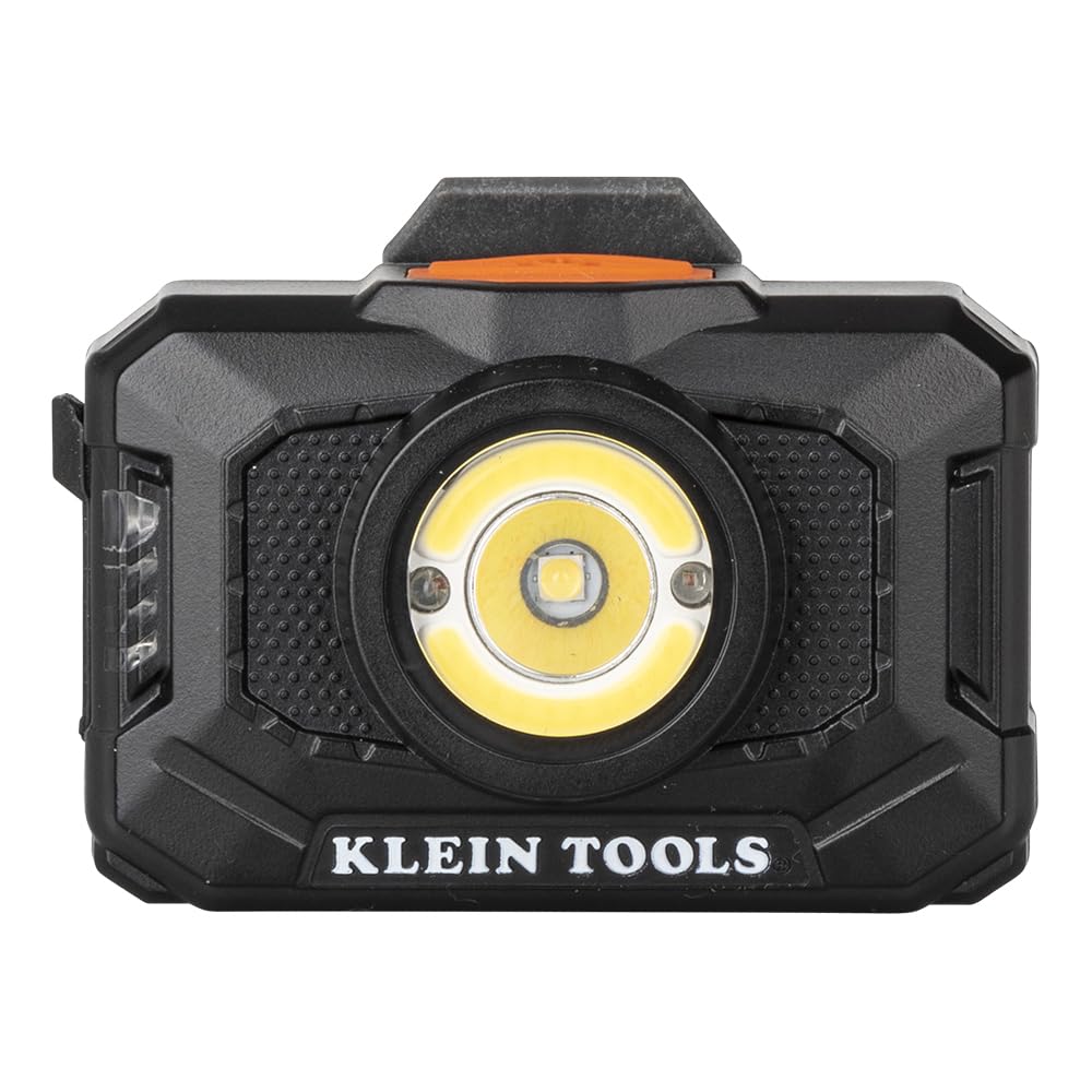 Buy now Klein Tools 56414 Rechargeable 2-Color LED Headlamp, Fabric Strap, Spotlight, Floodlight, Red LED, 800 Lumens, USB Cable, Camping, Running at indiglob india