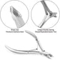 YINYIN Professional Stainless Steel Nippers, Cutter Clippers, Cuticle Remover, Trimmer with Pusher, Pedicure Manicure Tools for Fingernails and Toenails, Sliver