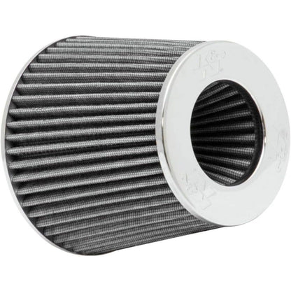 K&N High-Flow Original Lifetime Universal Clamp-On Air Filter: Performance, Premium, Washable: Flange Diameter: 4 In, Filter Height: 5.5 In, Flange Length: 1.125 In, Shape: Round Tapered, RG-1001WT